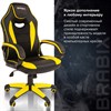 Кресло компьютерное BRABIX "Blaze GM-162", TW/экокожа, черное/желтое, 532579, 7083507 - фото 2686832