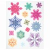 Украшение для окон и стекла ЗОЛОТАЯ СКАЗКА "Разноцветные снежинки 4", 30х38 см, ПВХ, 591214 - фото 2686842