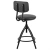 Стул кресло кассира, ресепшен РС61/Д, на винте, без подлокотников, кожзам, черное - фото 2686863