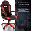 Кресло компьютерное BRABIX "Blaze GM-162", TW/экокожа, черное/красное, 532580, 7083508 - фото 2686961