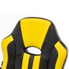 Кресло компьютерное BRABIX "Stripe GM-202", экокожа, черное/желтое, 532510 - фото 2687007