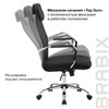 Кресло офисное BRABIX "Fit EX-514", с подголовником, хром, черное, 531949 - фото 2687064