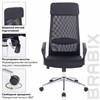 Кресло офисное BRABIX "Flight R EX-541", хром, ткань TW, сетка, черное, 532517 - фото 2687117