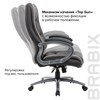 Кресло офисное BRABIX PREMIUM "Strong HD-009", НАГРУЗКА до 200 кг, экокожа черная, ткань серая, 531945 - фото 2687197