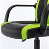 Кресло компьютерное BRABIX "Stripe GM-202", экокожа, черное/зеленое, 532511 - фото 2687253