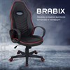 Кресло компьютерное BRABIX "Flame GM-004", экокожа, черное/красное, 532499 - фото 2687423