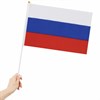 Флаг России ручной 30х45 см, без герба, с флагштоком, BRAUBERG/STAFF, 550182, RU14 - фото 2687460