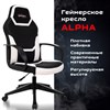 Кресло компьютерное BRABIX "Alpha GM-018", ткань/экокожа, черное/белое, 532640, GM-018_532640 - фото 2687606