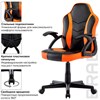 Кресло компьютерное BRABIX "Shark GM-203", экокожа, черное/оранжевое, 532513 - фото 2687666
