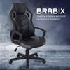 Кресло компьютерное BRABIX "Fighter GM-008", экокожа, черное/серое, 532507 - фото 2687727
