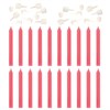 Набор свечей для торта 20 шт., 8 см, с держателями, розовые, ЗОЛОТАЯ СКАЗКА, в блистере, 591456 - фото 2687823