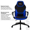 Кресло компьютерное BRABIX "Alpha GM-018", ткань/экокожа, черное/синее, 532638, GM-018_532638 - фото 2687897