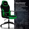 Кресло компьютерное BRABIX "Alpha GM-018", ткань/экокожа, черное/зеленое, 532639, GM-018_532639 - фото 2687993