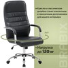 Кресло офисное BRABIX "Stark EX-547", экокожа, хром, черное, 531948 - фото 2688061
