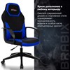 Кресло компьютерное BRABIX "Alpha GM-018", ткань/экокожа, черное/синее, 532638, GM-018_532638 - фото 2688064