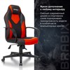 Кресло компьютерное BRABIX "Game GM-017", экокожа/ткань, черное/красное, 532642, GM-017_532642 - фото 2688135