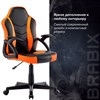Кресло компьютерное BRABIX "Shark GM-203", экокожа, черное/оранжевое, 532513 - фото 2688558