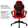 Кресло компьютерное BRABIX "Alpha GM-018", ткань/экокожа, черное/красное, 532637, GM-018_532637 - фото 2688759