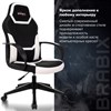 Кресло компьютерное BRABIX "Alpha GM-018", ткань/экокожа, черное/белое, 532640, GM-018_532640 - фото 2688792