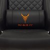 Кресло компьютерное Knight ARMOR, 2 подушки, экокожа премиум, черное, 1628888 - фото 2688955