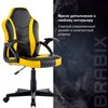 Кресло компьютерное BRABIX "Shark GM-203", экокожа, черное/желтое, 532514 - фото 2688975