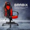 Кресло компьютерное BRABIX "Game GM-017", экокожа/ткань, черное/красное, 532642, GM-017_532642 - фото 2689085