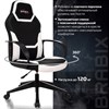 Кресло компьютерное BRABIX "Alpha GM-018", ткань/экокожа, черное/белое, 532640, GM-018_532640 - фото 2689141