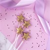 Набор свечей для торта "Звезды на длинных пиках", 4 шт., 3,3 см, ЗОЛОТАЯ СКАЗКА, в блистере, 591453 - фото 2689371