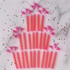 Набор свечей для торта 24 шт., 6 см, 24 держателя, розовые в горошек, ЗОЛОТАЯ СКАЗКА, в блистере, 591458 - фото 2689499