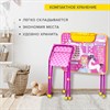 Комплект детской мебели розовый ПРИНЦЕССА: стол + стул, пенал, BRAUBERG NIKA KIDS, 532635 - фото 2689504