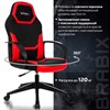 Кресло компьютерное BRABIX "Alpha GM-018", ткань/экокожа, черное/красное, 532637, GM-018_532637 - фото 2689530