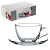 Набор чайный "Basic" на 6 персон (6 кружек 215 мл, 6 блюдец), стекло, PASABAHCE, 97948 - фото 2689827