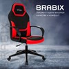 Кресло компьютерное BRABIX "Alpha GM-018", ткань/экокожа, черное/красное, 532637, GM-018_532637 - фото 2689896