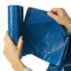Мешки для мусора с завязками 120 л. синие, в рулоне 10 шт., прочные, ПВД 35 мкм, 67х90 см, LAIMA, 601399 - фото 2690774