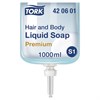 Картридж с жидким мылом-гелем для тела и волос одноразовый TORK (Система S1) Premium, 1 л, 421601, 420601 - фото 2692120