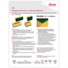 Губки VILEDA "Виледа", комплект 10 шт., для любых поверхностей, желтые, зеленый абразив, 7х15 см, 101397 - фото 2692694