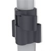 Вешалка для плечиков СН-4345, 1660х860х440 мм, передвижная, пластик/металл, серая/хром - фото 2693532