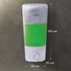 Дозатор для жидкого мыла LAIMA, НАЛИВНОЙ, 0,38 л, белый (матовый), ABS-пластик, 603922 - фото 2694092