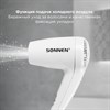 Фен для волос настенный SONNEN HD-1288D, 1200 Вт, пластиковый корпус, 4 скорости, белый, 604197 - фото 2694097
