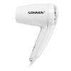 Фен для волос настенный SONNEN HD-1288D, 1200 Вт, пластиковый корпус, 4 скорости, белый, 604197 - фото 2694402