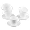 Набор чайный на 6 персон, 6 чашек объемом 220 мл и 6 блюдец, белое стекло, "Trianon", LUMINARC, E8845 - фото 2697070