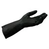 Перчатки латексно-неопреновые MAPA Technic/UltraNeo 401, хлопчатобумажное напыление, размер 7 (S), черные - фото 2697645