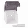 Диспенсер для бытовой туалетной бумаги LAIMA, тонированный серый, 605044 - фото 2698166