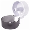 Диспенсер для бытовой туалетной бумаги LAIMA, КРУГЛЫЙ, тонированный серый, 605046 - фото 2698885