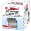Диспенсер для бытовой туалетной бумаги LAIMA, тонированный серый, 605044 - фото 2699074