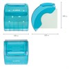 Диспенсер для бытовой туалетной бумаги LAIMA, тонированный голубой, 605043 - фото 2699203