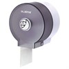 Диспенсер для бытовой туалетной бумаги LAIMA, КРУГЛЫЙ, тонированный серый, 605046 - фото 2699327