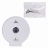 Диспенсер для бытовой туалетной бумаги LAIMA, КРУГЛЫЙ, тонированный серый, 605046 - фото 2700291