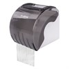Диспенсер для бытовой туалетной бумаги LAIMA, тонированный серый, 605044 - фото 2700729