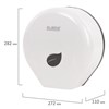 Диспенсер для туалетной бумаги LAIMA PROFESSIONAL ECO (Система T2), малый, белый, ABS-пластик, 606545 - фото 2701409